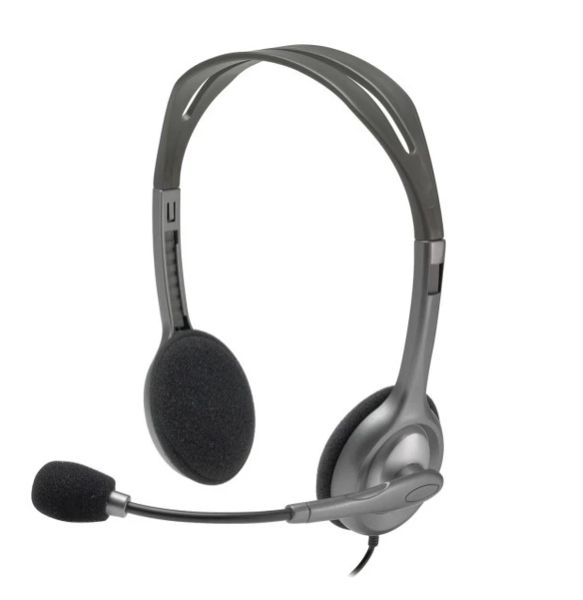 Навушники Logitech H111 Gray Silver (981-000593)