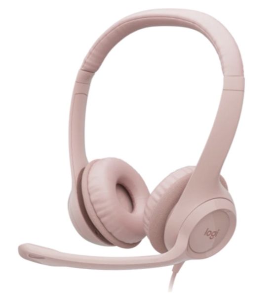 Навушники Logitech Headset H390 USB Rose (981-001281)