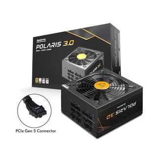 Блок живлення CHIEFTEC Polaris 3.0 (1050W), >90%, 80+ Gold, 135мм FDB, 1xMB 24pin(20+4), 2xCPU 8pin(4+4), 4xMolex, 12xSATA, 4xPCIe 8pin(6+2), 1xPCIe GEN5 16pin,