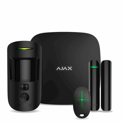Комплект охоронної сигналізації Ajax StarterKit Cam, чорний