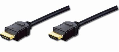 Кабель Digitus HDMI High speed + Ethernet (AM/AM) 2.0m, Black (AK-330114-020-S)