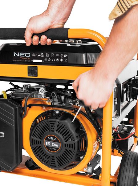 Генератор бензиновий Neo Tools 230В, 50 Гц, 6,5кВт (04-731)