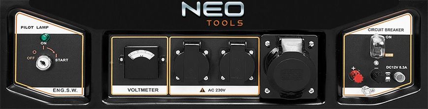 Генератор бензиновий Neo Tools 230В, 50 Гц, 6,5кВт (04-731)