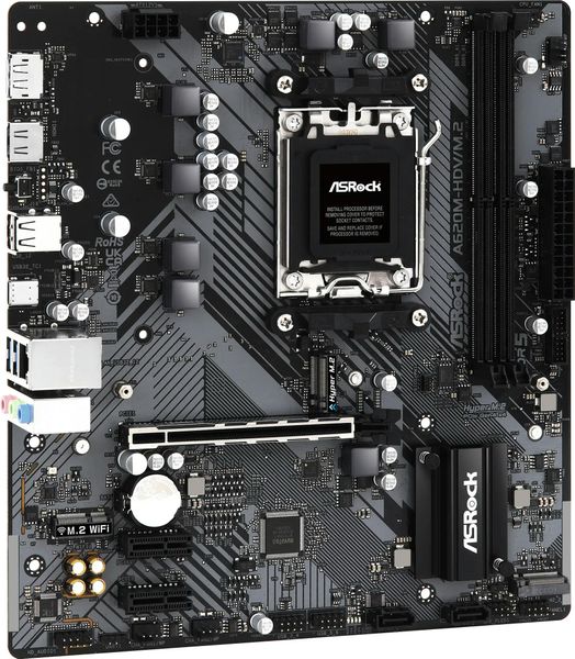 Материнська плата ASRock A620M-HDV/M.2 sAM5 A620 2xDDR5 HDMI DP mATX