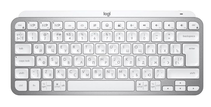 Клавиатура Logitech MX Keys Mini Wireless Illuminated UA Pale Grey (920-010499)