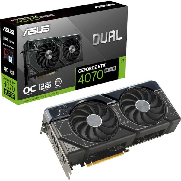 Відеокарта Asus GeForce RTX 4070 SUPER 12GB GDDR6X DUAL (90YV0K82-M0NA00)