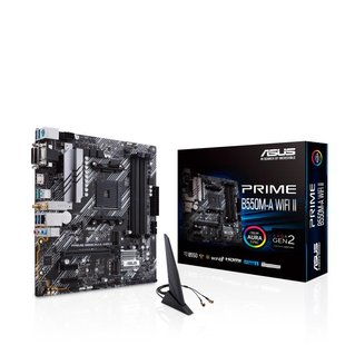 Материнcька плата ASUS PRIME B550M-A WIFI II sAM4 B550 4xDDR4 M.2 HDMI DP D-Sub Wi-Fi BT mATX