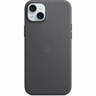 Чохол до мобільного телефона Apple iPhone 15 Plus FineWoven Case with MagSafe Black (MT423ZM/A)