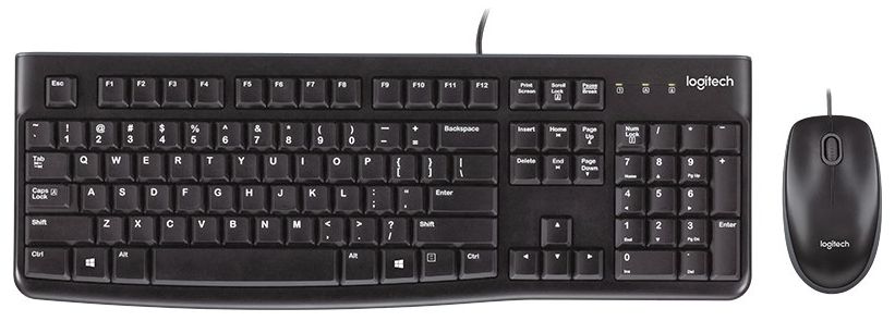 Комплект (клавиантура + мышка) Logitech MK120 USB UA Black (920-002563)