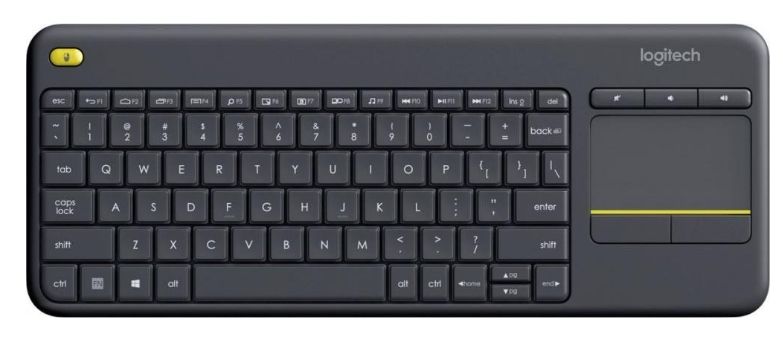 Клавиатура Logitech K400 Plus Touch Wireless UA Black (920-007145)