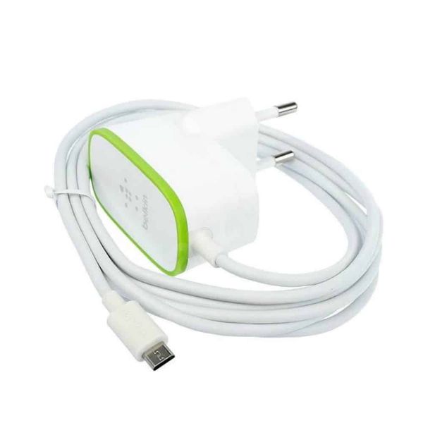 Мережевий зарядний пристрій Belkin Home Charger USB + microUSB Cable (F7u009vf06-WHT)