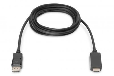 Кабель Digitus DisplayPort to HDMA 2.0m UHD 4K, M/M type A (AK-340303-020-S)