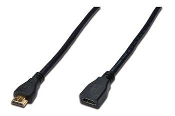 Кабель Digitus HDMI High speed + Ethernet (AM/AF) 3 м Black (AK-330201-030-S)