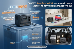 Bluetti Premium 100 V2: детальний огляд легкої та потужної зарядної станції фото
