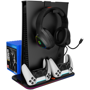 Охлаждающая подставка CANYON CS-5 Чорний (CND-CSPS5B), Черный