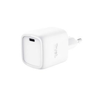 Зарядное устройство сетевое Trust Maxo 30 Вт, GaN, USB-C, белый (25520_TRUST)