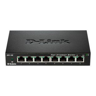 Комутатор D-Link DES-108 8xFE (DES-108)