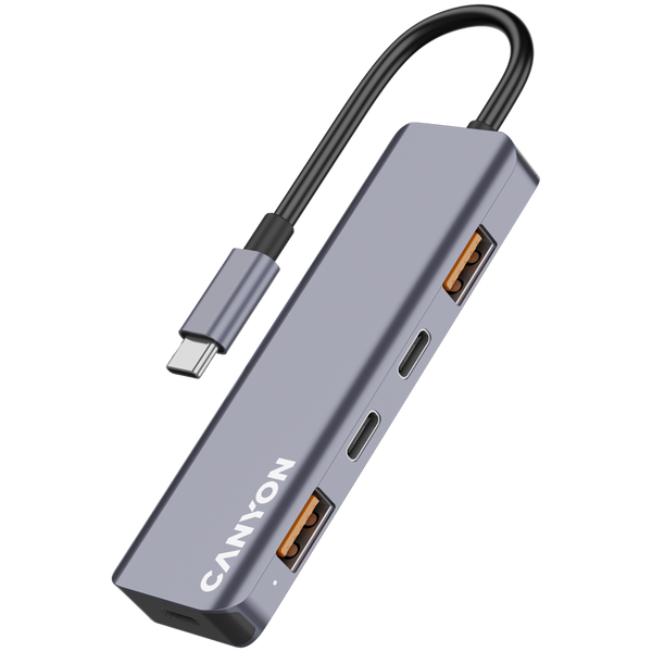 USB-хаб CANYON DS-18 Сірий (CNS-TDS18), Сірий
