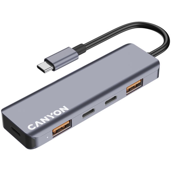 USB-хаб CANYON DS-18 Сірий (CNS-TDS18), Сірий