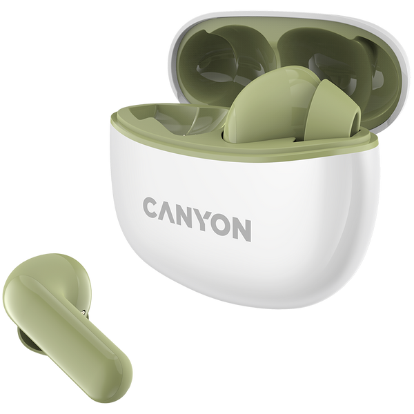 TWS-навушники CANYON TWS-5 Зелений (CNS-TWS5GR), Зелений