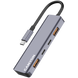 USB-хаб CANYON DS-18 Сірий (CNS-TDS18) CNS-TDS18 фото