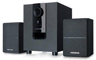 Акустична система MICROLAB M-106 2.1, 10W, mini-jack, чорний