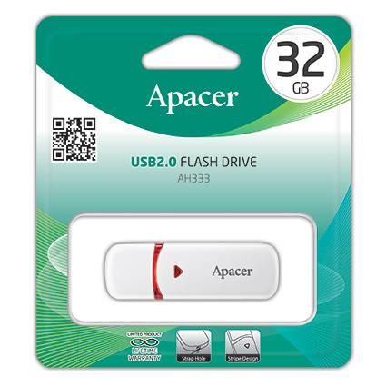 Накопитель Apacer 32GB USB 2.0 Type-A AH333 White
