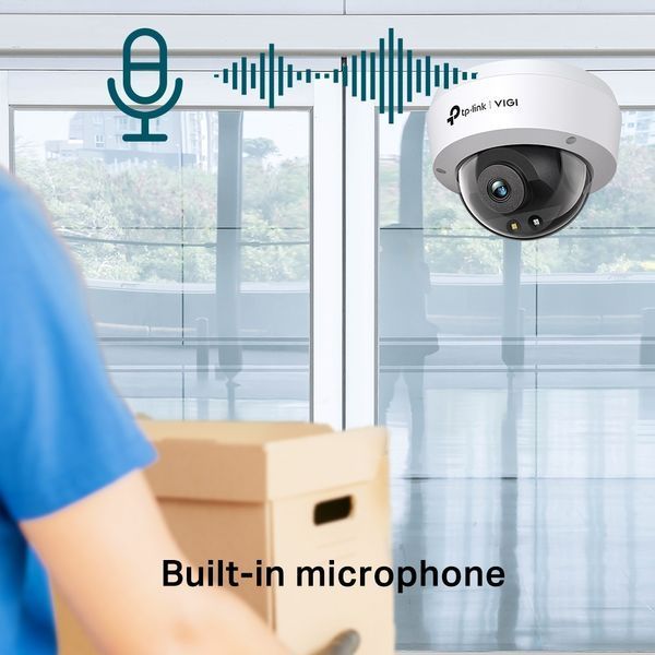 Купольна IP-камера TP-Link VIGI C240(2.8mm) 4 Мп Full-Color microSD IP67 (VIGI C240(2.8mm))