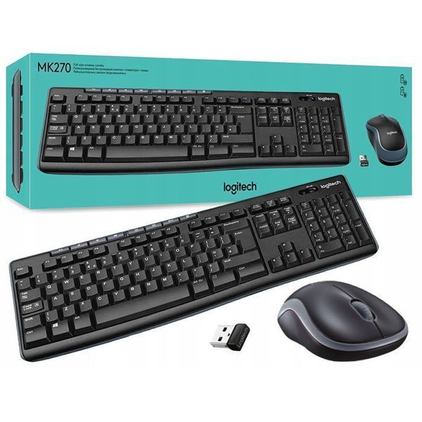 Набір клавіатура+миша Logitech MK270 Wireless Combo Black (L920-004508)