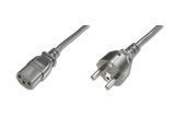 Кабель живлення DIGITUS Schuko &mdash; C13 (CEE 7/7 &mdash; IEC C13) 1,8 м, чорний (AK-440101-018-S)