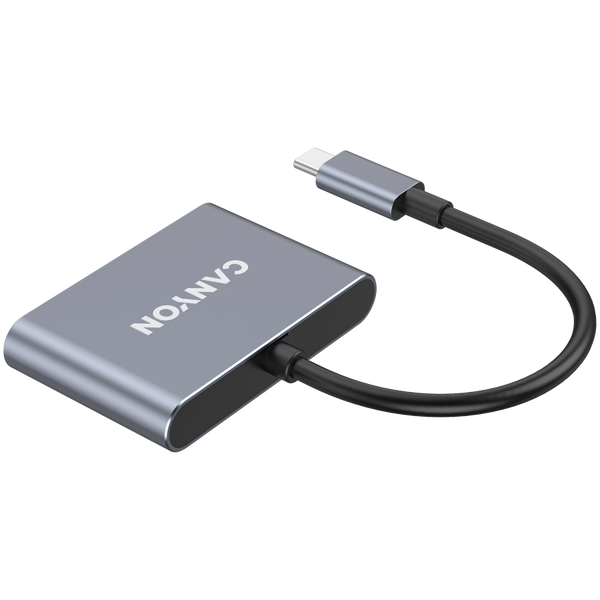 USB-хаб CANYON DS-3 Темно-сірий (CNS-TDS3), Темно-сірий