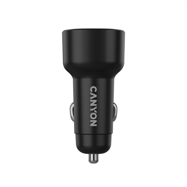 Автомобильное зарядное устройство CANYON OnDrive 48 Чорний (CNE-CCABR3AC), Черный