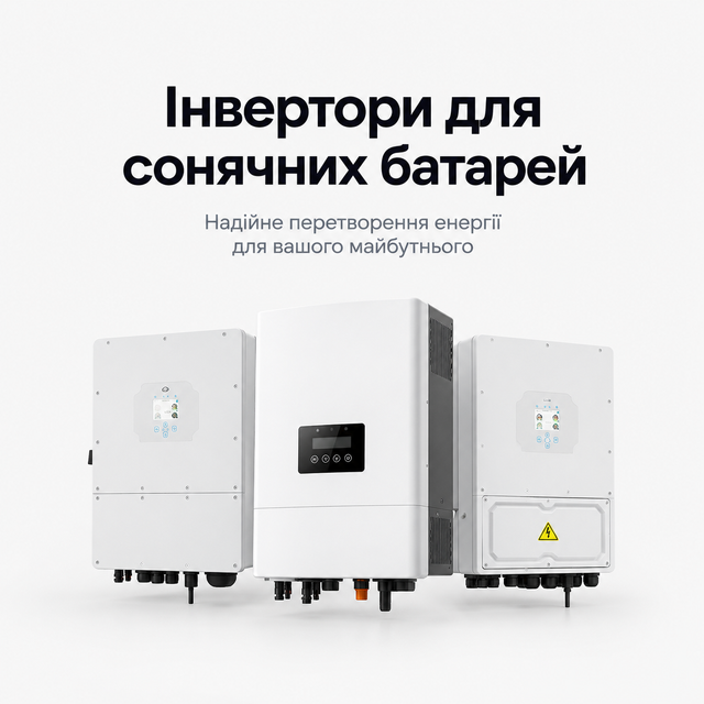 Інвертори для сонячних батарей