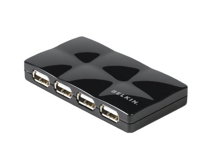 USB-хаб Belkin 7хUSB-А, активний, чорний (F5U701cwBLK)