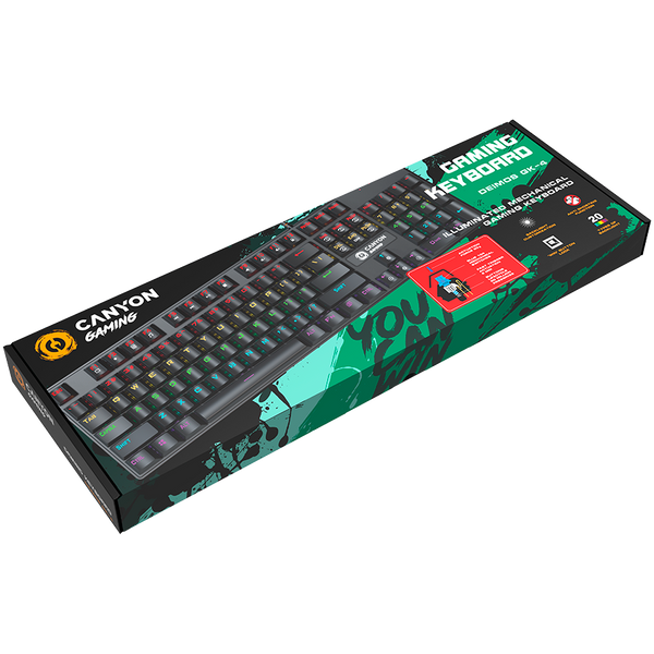 Клавіатура CANYON GK-4 Чорний (CND-SKB4-US)