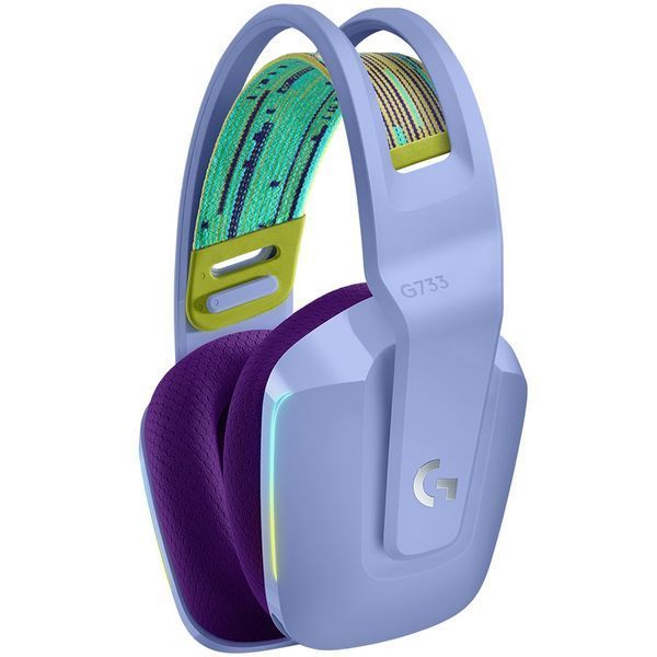 Гарнитура Logitech G733 Lightspeed Wireless RGB Gaming Headset Lilac (L981-000890), Бузковий