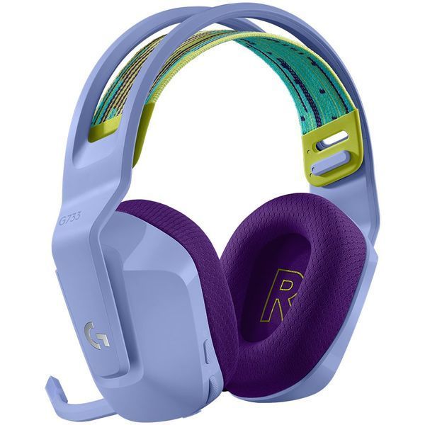 Гарнитура Logitech G733 Lightspeed Wireless RGB Gaming Headset Lilac (L981-000890), Бузковий