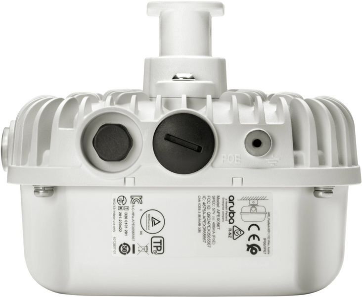 Зовнішня точка доступу HPE Aruba AP-565 Wi-Fi 6 2&times;2, IP66/67, від &minus;40 до +55 &deg;C, PoE 802.3at/bt (R4W43A)