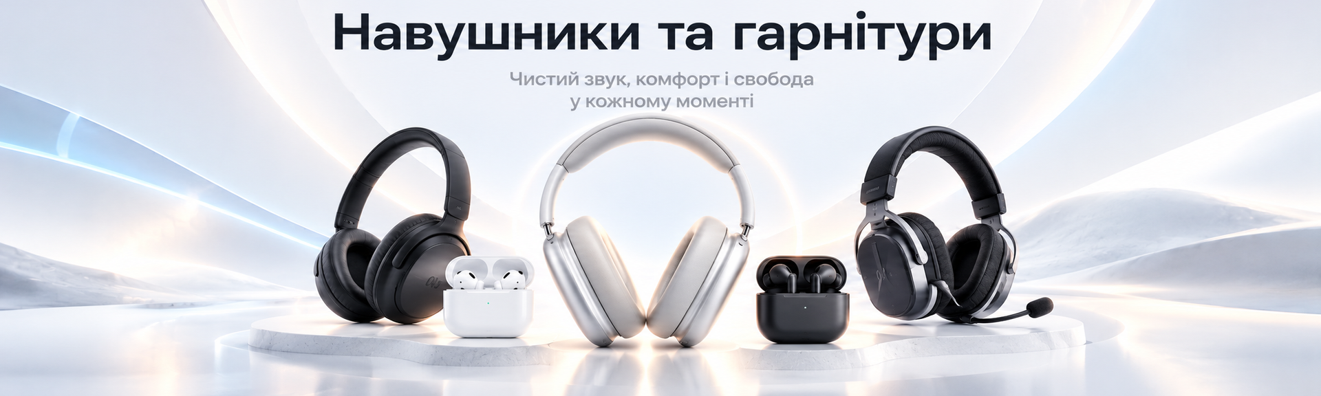 Навушники та гарнітури