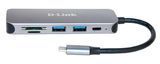 USB-C хаб D-Link DUB-2325 5-в-1: 2 &times; USB 3.0, USB-C, SD и microSD (DUB-2325)