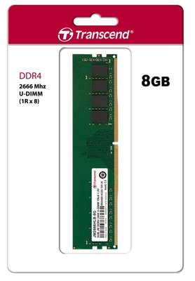 Оперативна пам'ять Transcend JetRam DDR4-2666 8192MB PC4-21300 (JM2666HLB-8G)