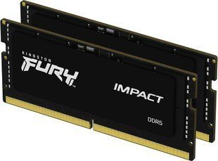 Оперативная память Kingston FURY Impact DDR5 16 ГБ (2x8 ГБ) 4800 МТ/с CL38 SODIMM (KF548S38IBK2-16)