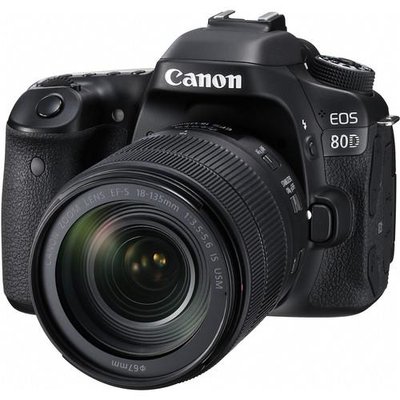 Фотоапарат Canon EOS 80D + об'єктив 18-135 IS nano USM (1263C040) - Suricom