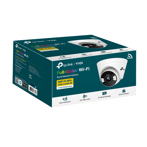 Турельная Wi-Fi IP-камера TP-Link VIGI C440-W(4mm) 4 Мп Full-Color двусторонний звук (VIGI C440-W(4mm))
