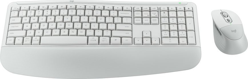 Набор клавиатура+мышь Logitech Signature Comfort Plus MK880 Wireless Combo Off White (L920-014033)