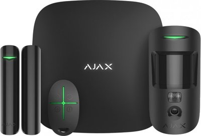 Комплект охранной сигнализации Ajax StarterKit Cam Plus черный - Suricom