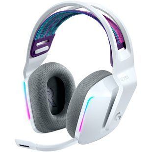 Гарнітура Logitech G733 Lightspeed Wireless RGB Gaming Headset White (L981-000883), Білий