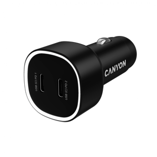 Автомобильное зарядное устройство CANYON OnDrive 60 Чорний (CNE-CCABR3CC), Черный