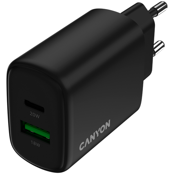 Зарядний пристрій CANYON OnCharge 200 Чорний (CNE-CHA200-31)