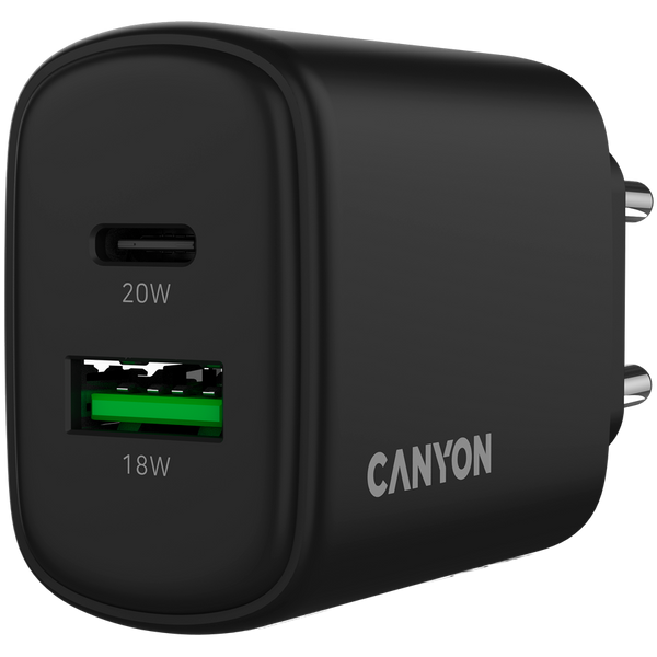 Зарядний пристрій CANYON OnCharge 200 Чорний (CNE-CHA200-31)